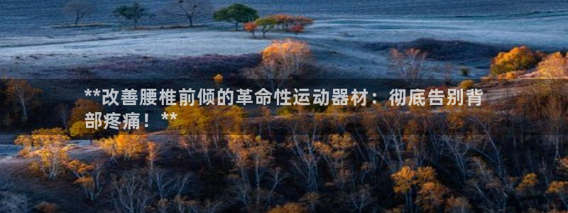 意昂体育3平台假的吗是真的吗：**改善腰椎前倾的革命