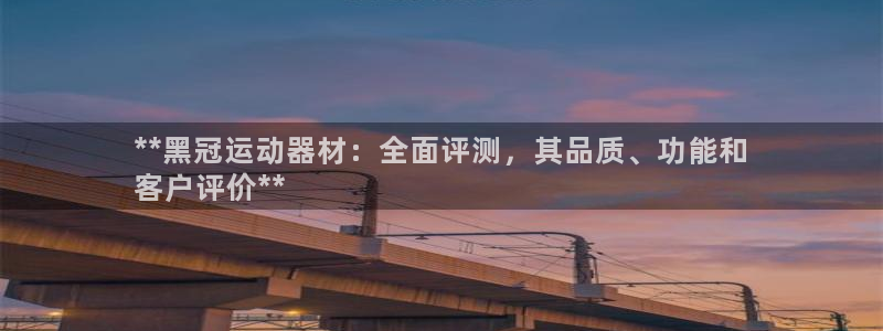 意昂体育3平台：**黑冠运动器材：全面评测，其品质、