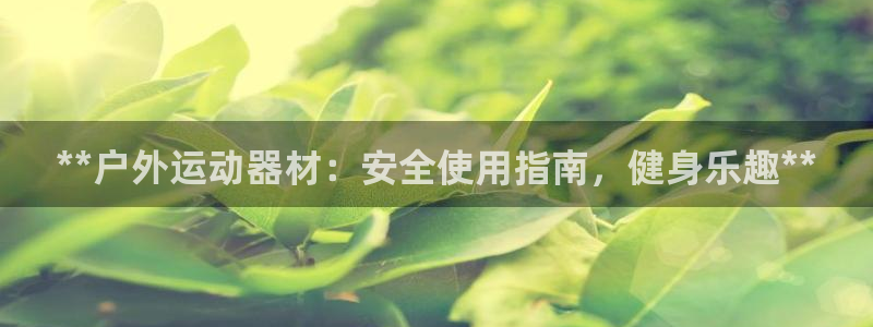 意昂3集团E.ON：**户外运动器材：安全使用指南，