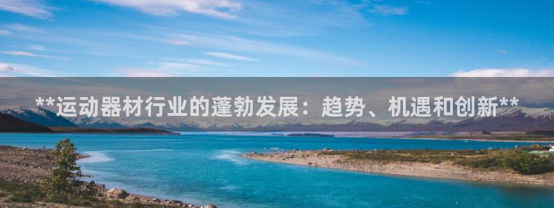 意昂3集团官网首页：**运动器材行业的蓬勃发展：趋势