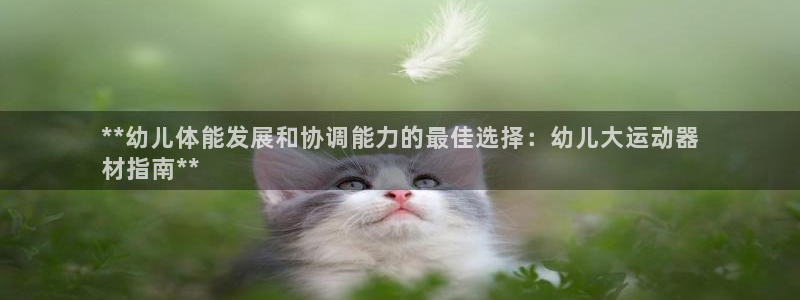 意昂3娱乐代理怎么样：**幼儿体能发展和协调能力的最